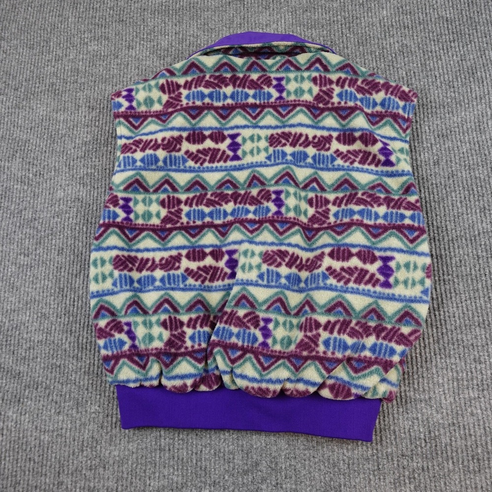 Vintage Colorado Rockies Vest Womens Large Purple MLB Reversible Columbia Fleece - Picture 5 of 10